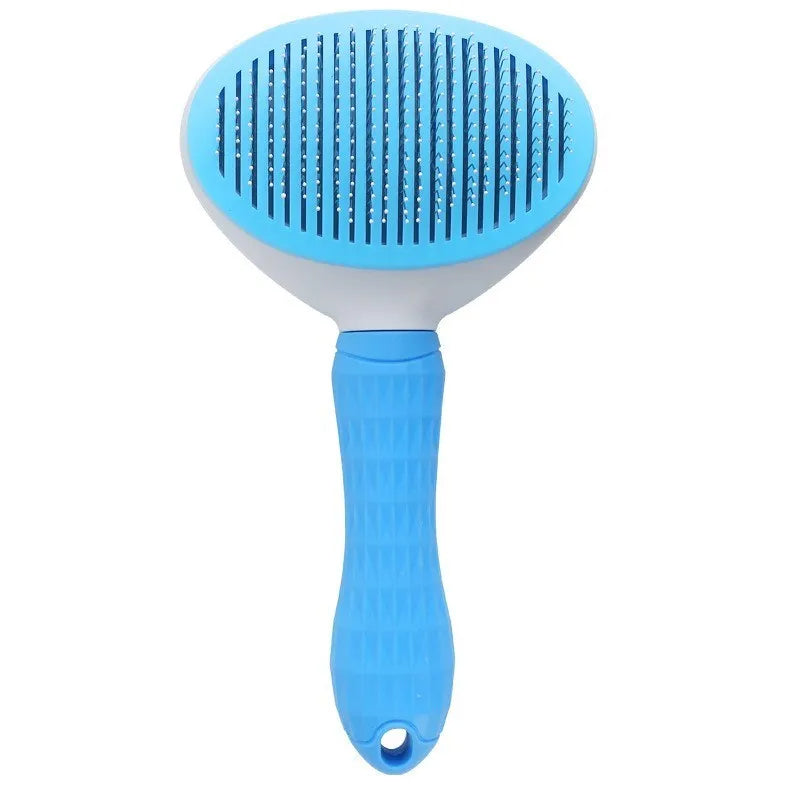 CEPILLO QUITAPELOS PARA PERROS Y GATOS - ERGONÓMICO Y CON BOTÓN