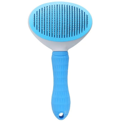 CEPILLO QUITAPELOS PARA PERROS Y GATOS - ERGONÓMICO Y CON BOTÓN