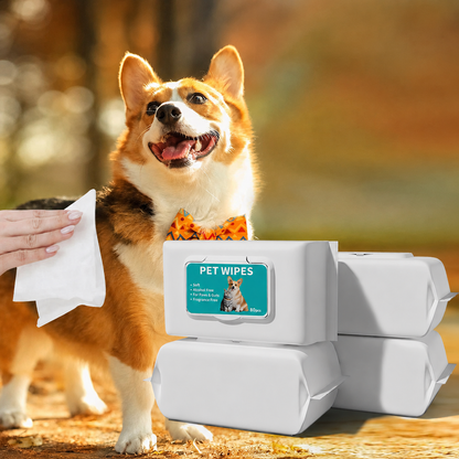TOALLITAS HIGIÉNICAS PARA PERROS - LIMPIAR PATAS, OÍDOS Y CUERPO