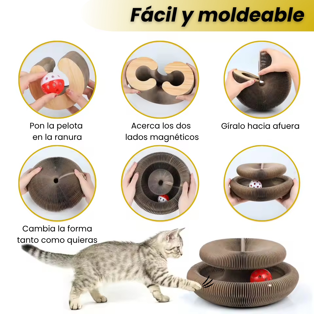MiauRizos™ - RASCADOR INTERACTIVO PARA GATOS